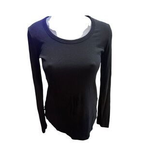 Max studio long sleeve black t shirt XS